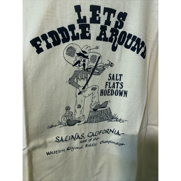Vintage Graphic, T Single Stitch Fiddle Festival, Salinas, California X Large XL - Picture 1 of 6